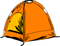 Cartoon Campfire And Tent - Free Clipart Images