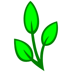 Filigree Green Three Leaf Clip Art | Free Borders and Clip Art