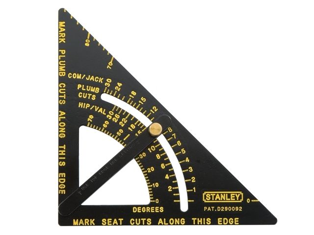 Stanley Adjustable Quick Square Roofing Guide Protractor 170mm Saw ...