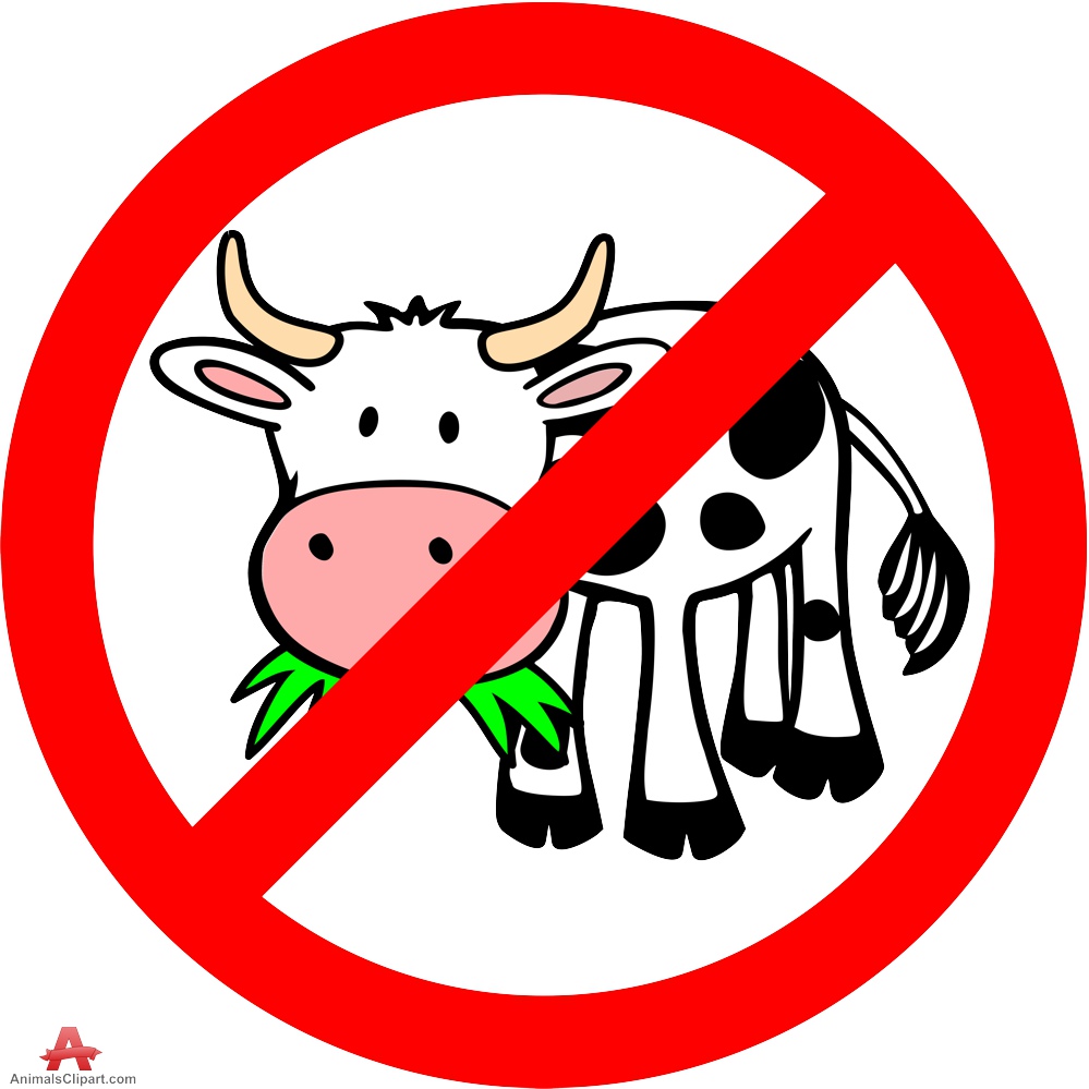 No Cow Eating Grass Sign | Free Clipart Design Download