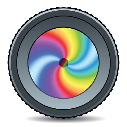 Rainbow Camera Clip Art, Vector Images & Illustrations