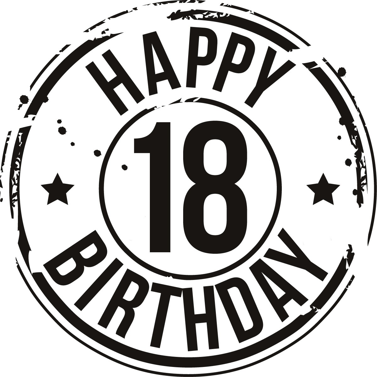 Happy 18 Birthday Clipart