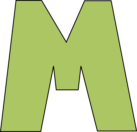 Letter m clipart free