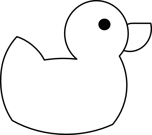 Outline Of A Duckling | Free Download Clip Art | Free Clip Art ...