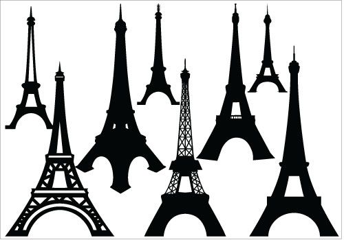 537 views Eiffle tower silhouette clipart