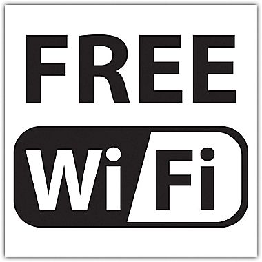 Headline SignsÂ® "Free WiFi" Window Sign, 6" x 6" | StaplesÂ®