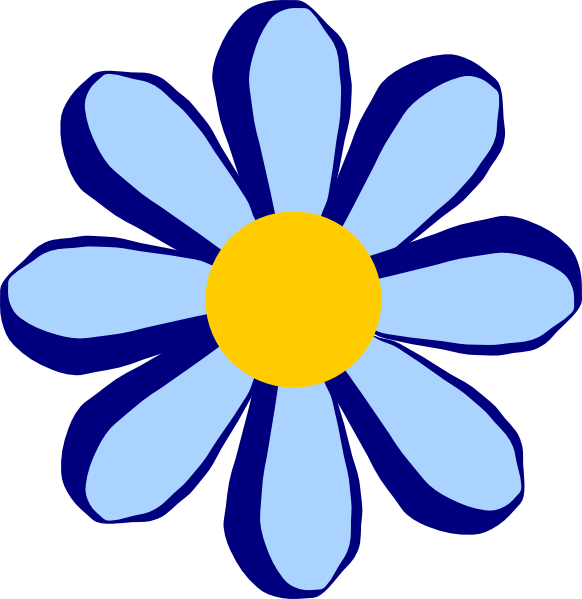 Blue Rose Flower Clipart
