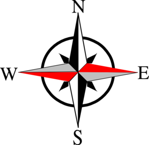 North symbol clip art
