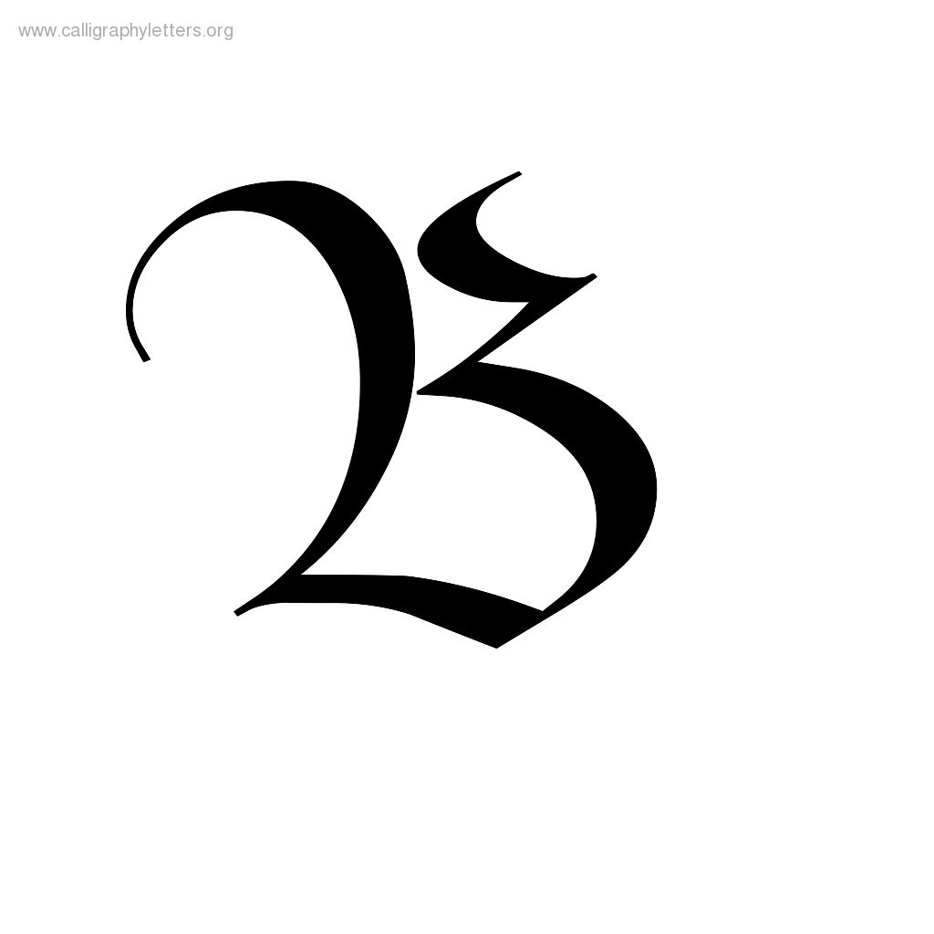 Bastarda A-Z Calligraphy Lettering Styles To Print | Calligraphy ...