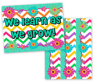 FlapJack Educational Resources: Chevron Flower Bulletin border and ...