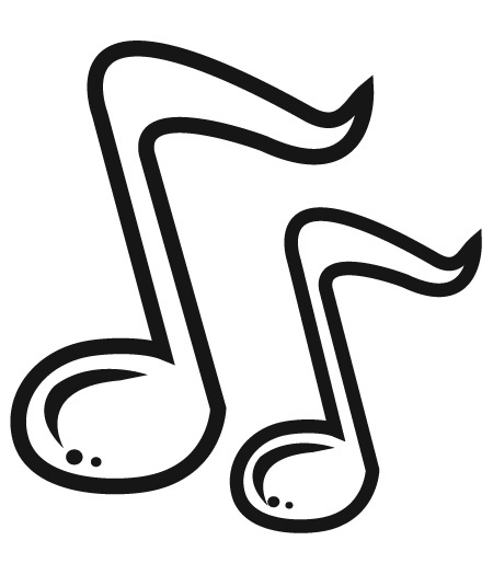 Music Note Clipart Black And White - Clipart 2017