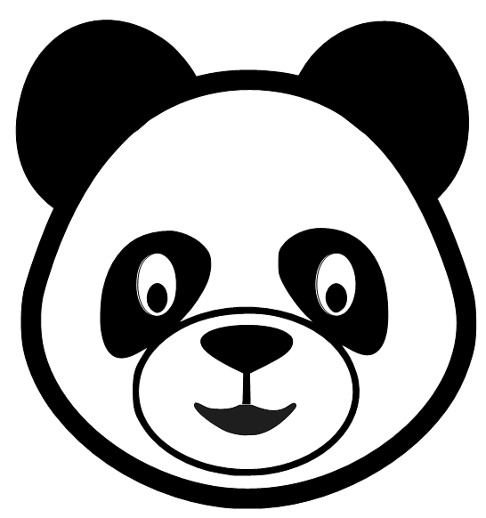 panda head clip art - photo #18