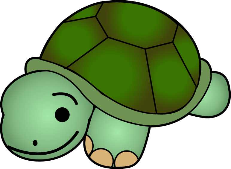 Free Clip-Art: Animals » Reptiles » Cute little turtle