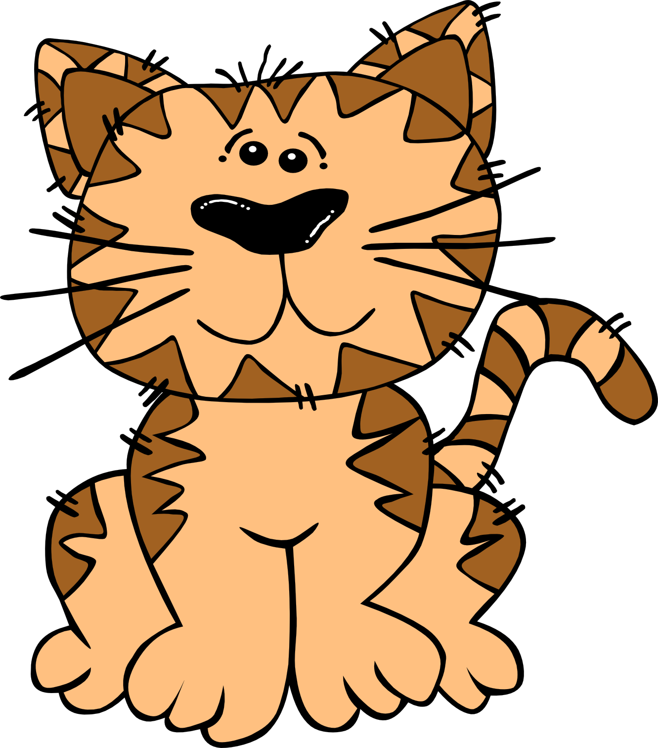 gerald g cartoon cat sitting SVG