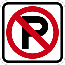 R8-3A No Parking Symbol Sign 18x18 | STOPSignsAndMore.com