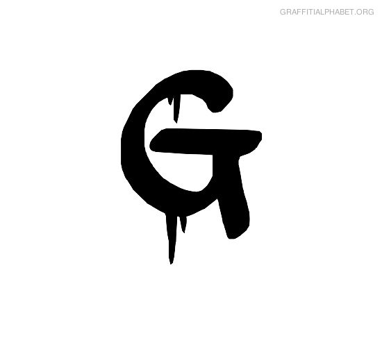 Graffiti Alphabet G Graffiti Letter G Printables | Graffiti ...