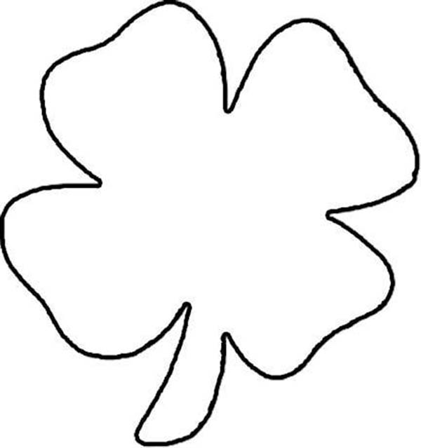 four leaf clover coloring pages getcoloringpages. find the clover ...