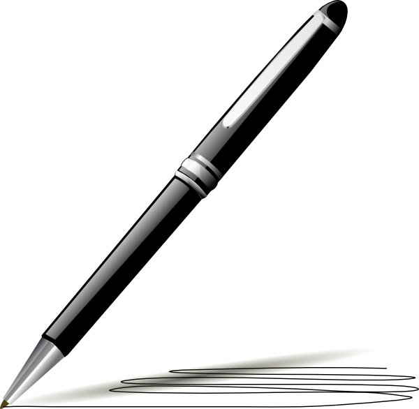 Stylish Pen Clip Art - vector clip art online ...