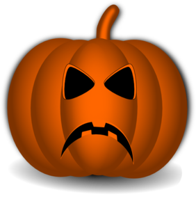 Sad Pumpkin clip art - vector clip art online, royalty free ...