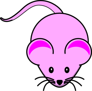 Pink Mouse clip art - vector clip art online, royalty free ...