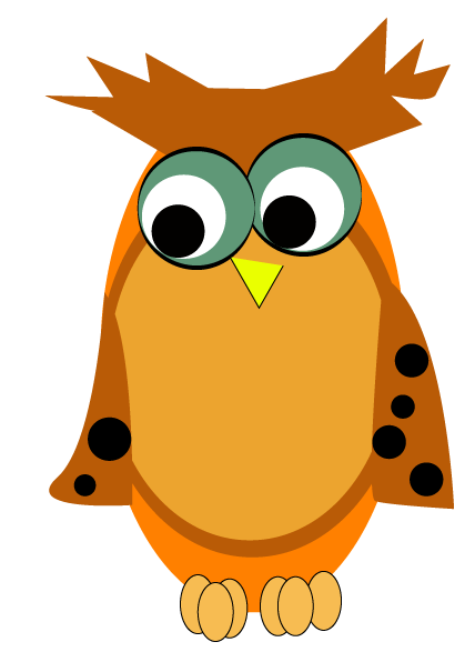 clip art orange owl - photo #40