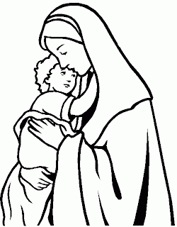 Kids around the Christ and Jesus caring them coloring page image ...