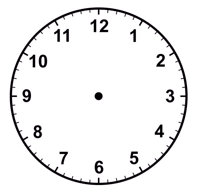clipart of clock without hands - photo #1
