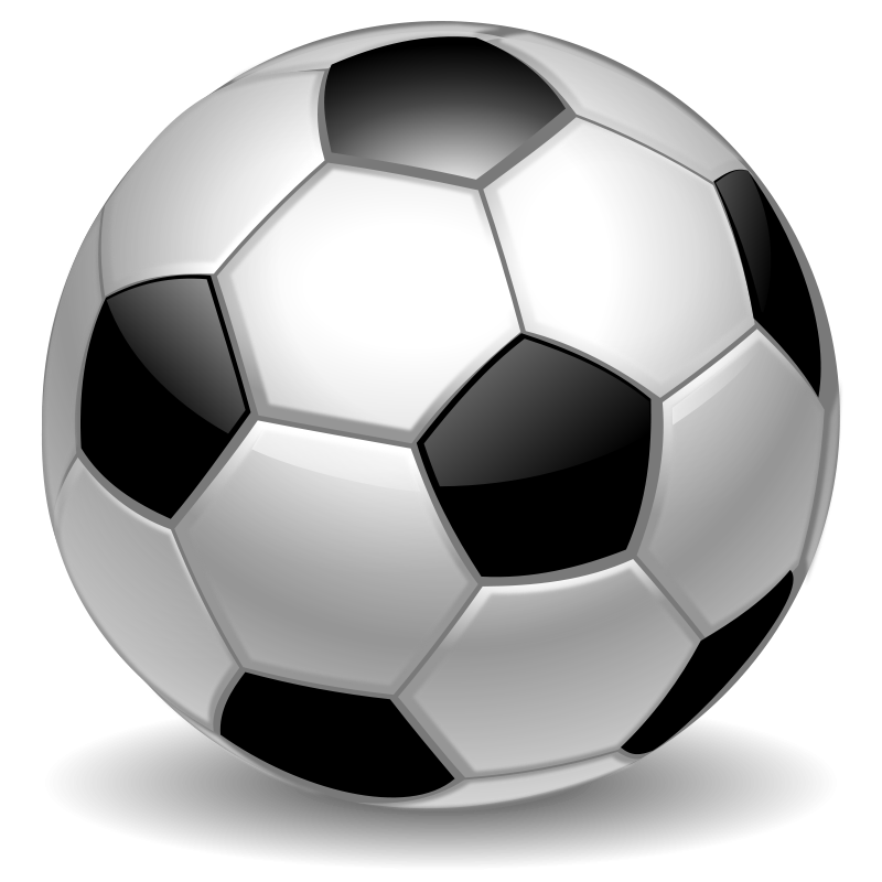 You can use this nice soccer ball clip art on your sports projects, websites and blogs, magazines, etc. This clip art is in the public domain so use it ...