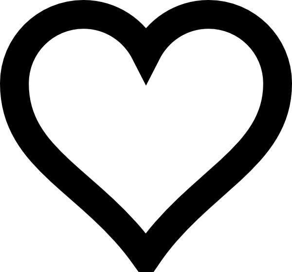 Heart Outline Symbol - ClipArt Best