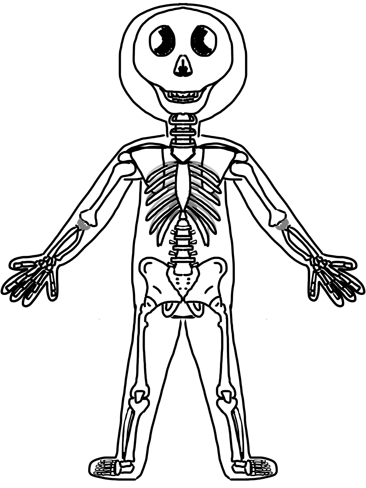 clip art human skeleton - photo #22
