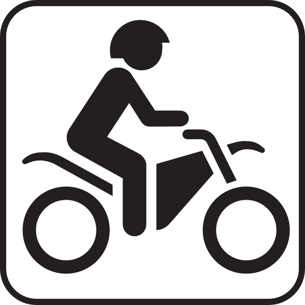 Map Symbol Motorbike clip art Free Vector