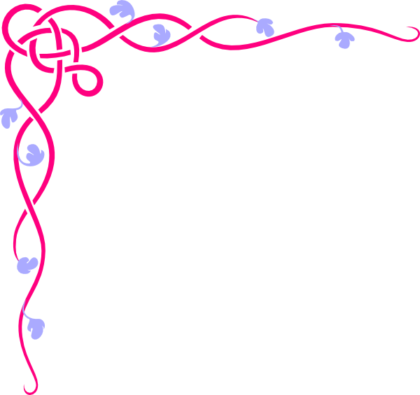 Pink Vine Lilac Flowers clip art - vector clip art online, royalty ...