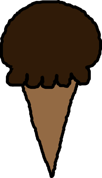 Chocolate Ice Cream clip art - vector clip art online, royalty ...