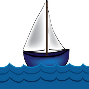 Free Sailboat Clip Art Image - Cartoon Sailboat Drawing