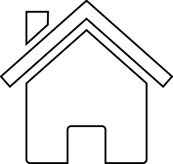 Black And White Cartoon House - ClipArt Best