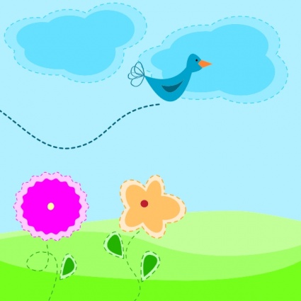 Cartoon Spring clip art - Download free Background vectors
