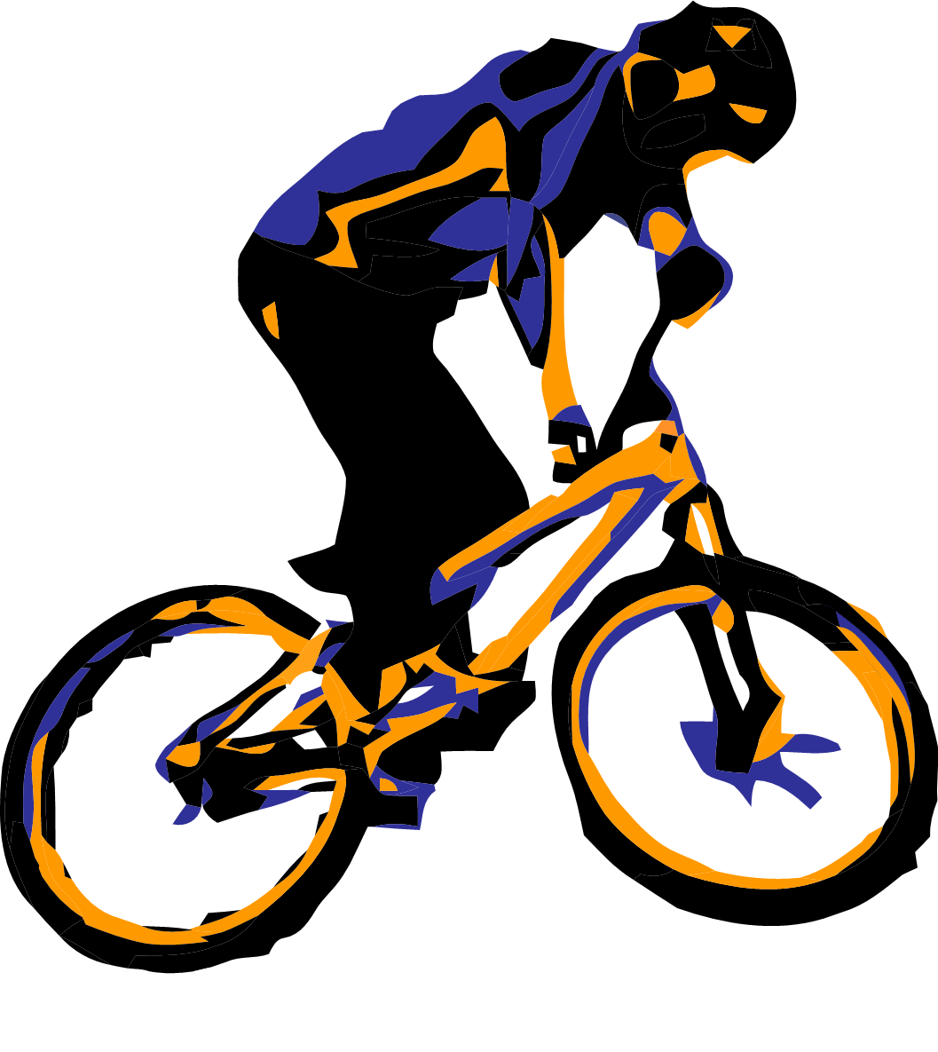 mountain bike clip art silhouette - photo #30