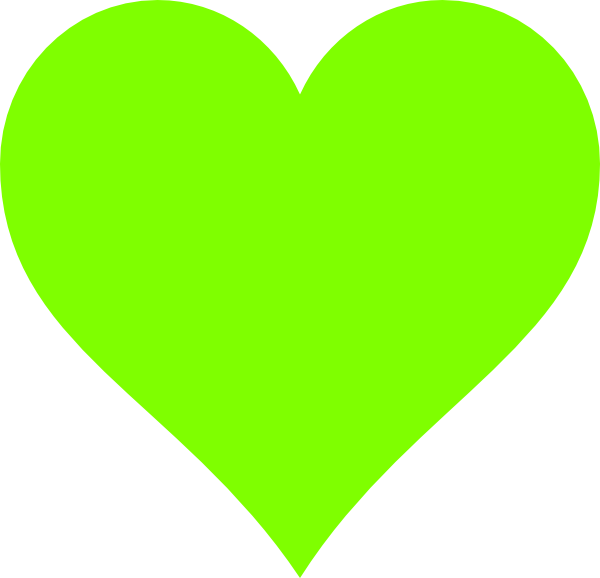 Lime Green Heart clip art - vector clip art online, royalty free ...