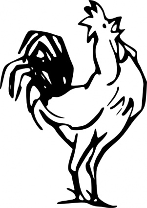 Download Rooster Calling clip art Vector Free