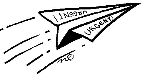 urgent paper airplane - Clip Art Gallery