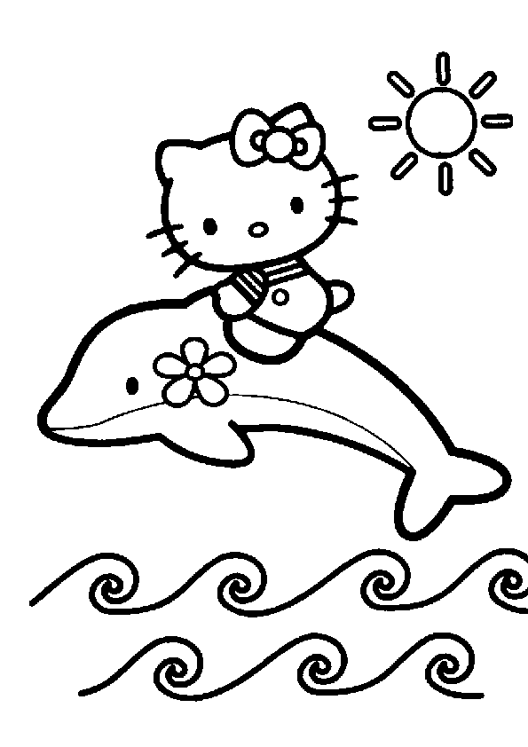 hello kitty clipart black and white - photo #37