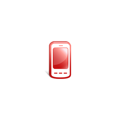 mobile_18, red, mobile, cell, phone, icon, 128x128 | designdownloader.