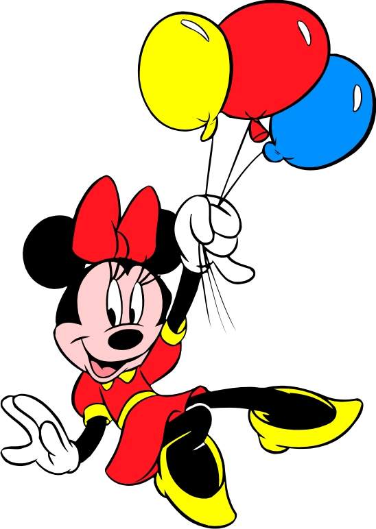 mickey mouse with balloons clipart - photo #43