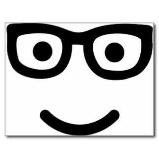 Nerd Glasses Cards, Photocards, Invitations & More