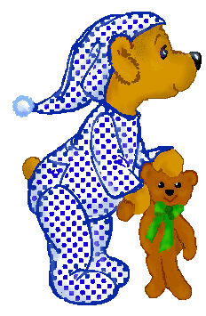 Teddy bear clip art of two brown teddies and a white teddy bear