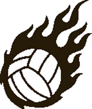 Engraving Creations - Clipart - Volleyball