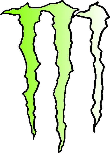 Green-White Monster Logo