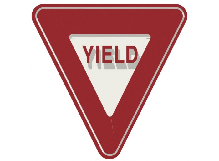 clipart yellow yield sign - photo #22