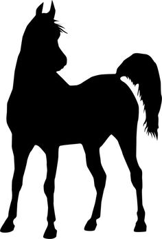 Crafts, Horse silhouette and Stencils