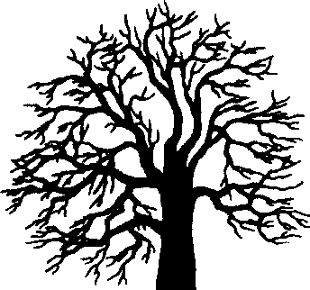 Oak Tree Silhouette - Free Clipart Images